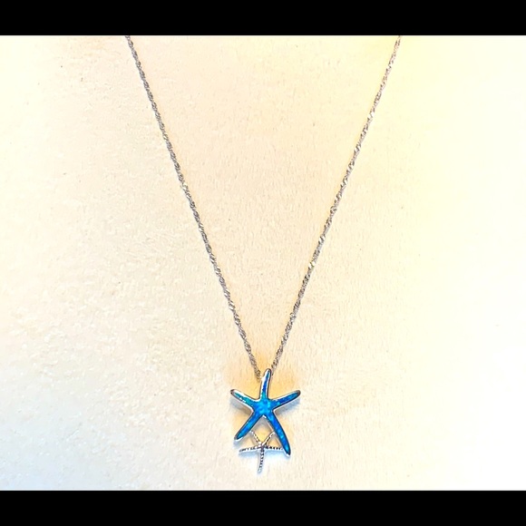 Silver 925. Chain and Pendant With Crushed Opal. - Picture 2 of 11